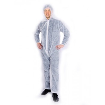 Buzo Mono SPP Talla XXL color Blanco con capucha